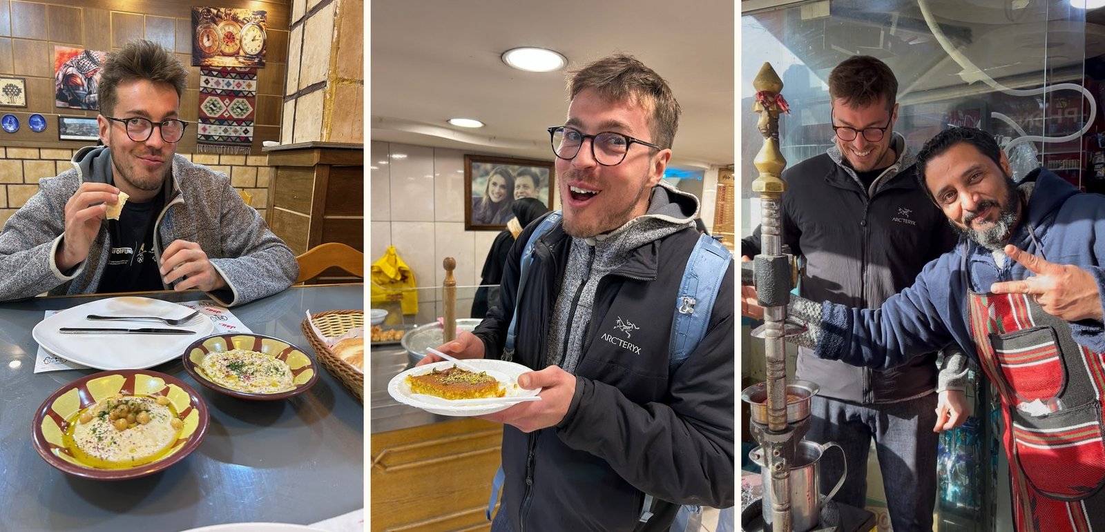 Snapshots: hummus, kunafa e spremuta di melograno