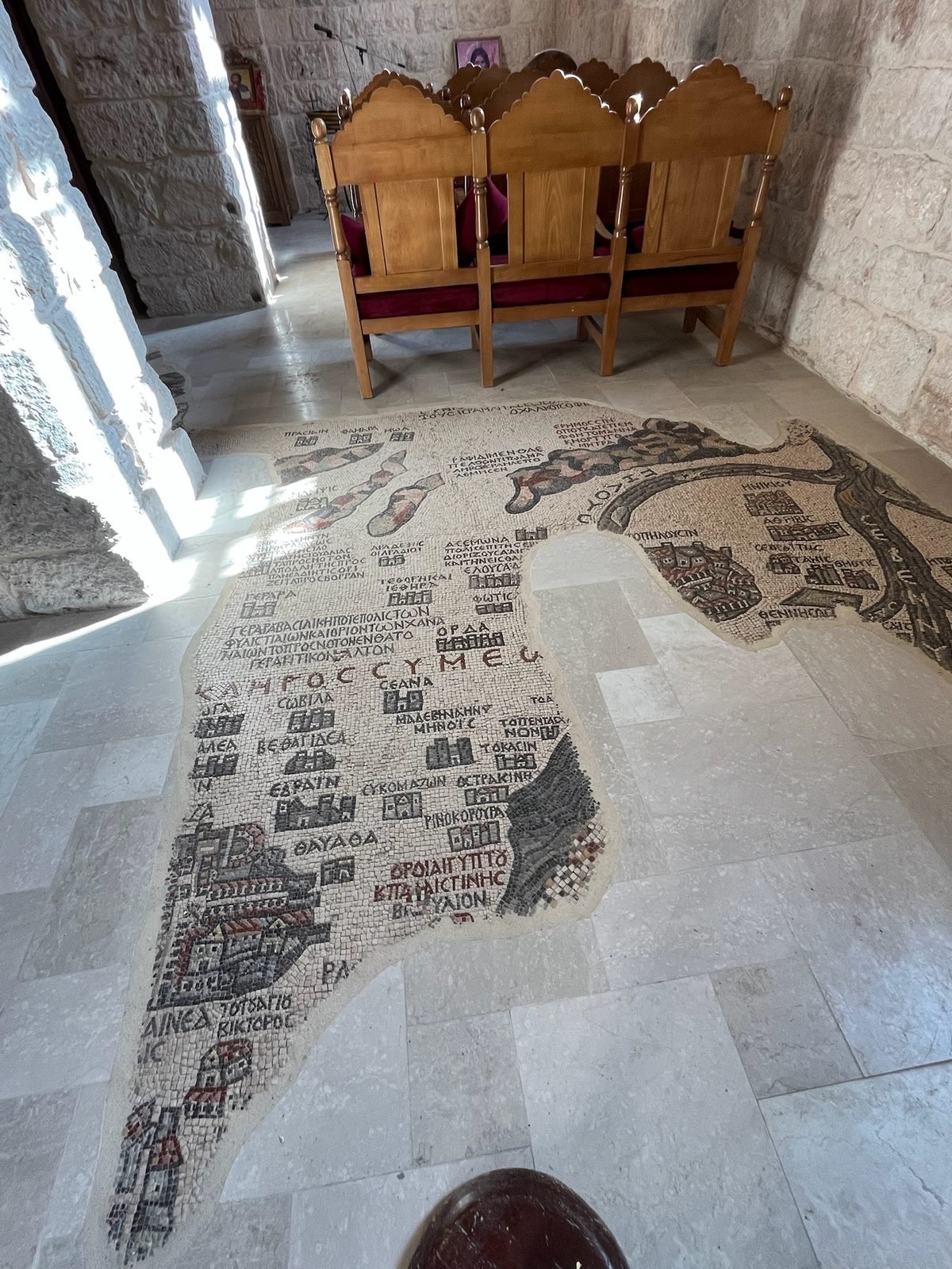 La mappa a mosaico di San Giorgio