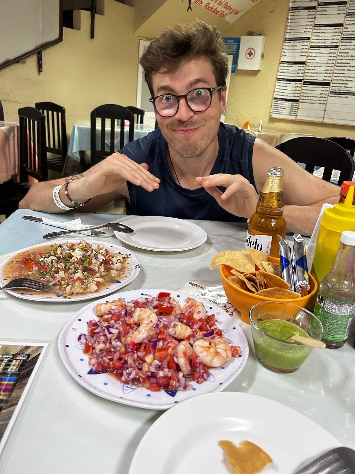 Ceviche di gamberi a Villahermosa
